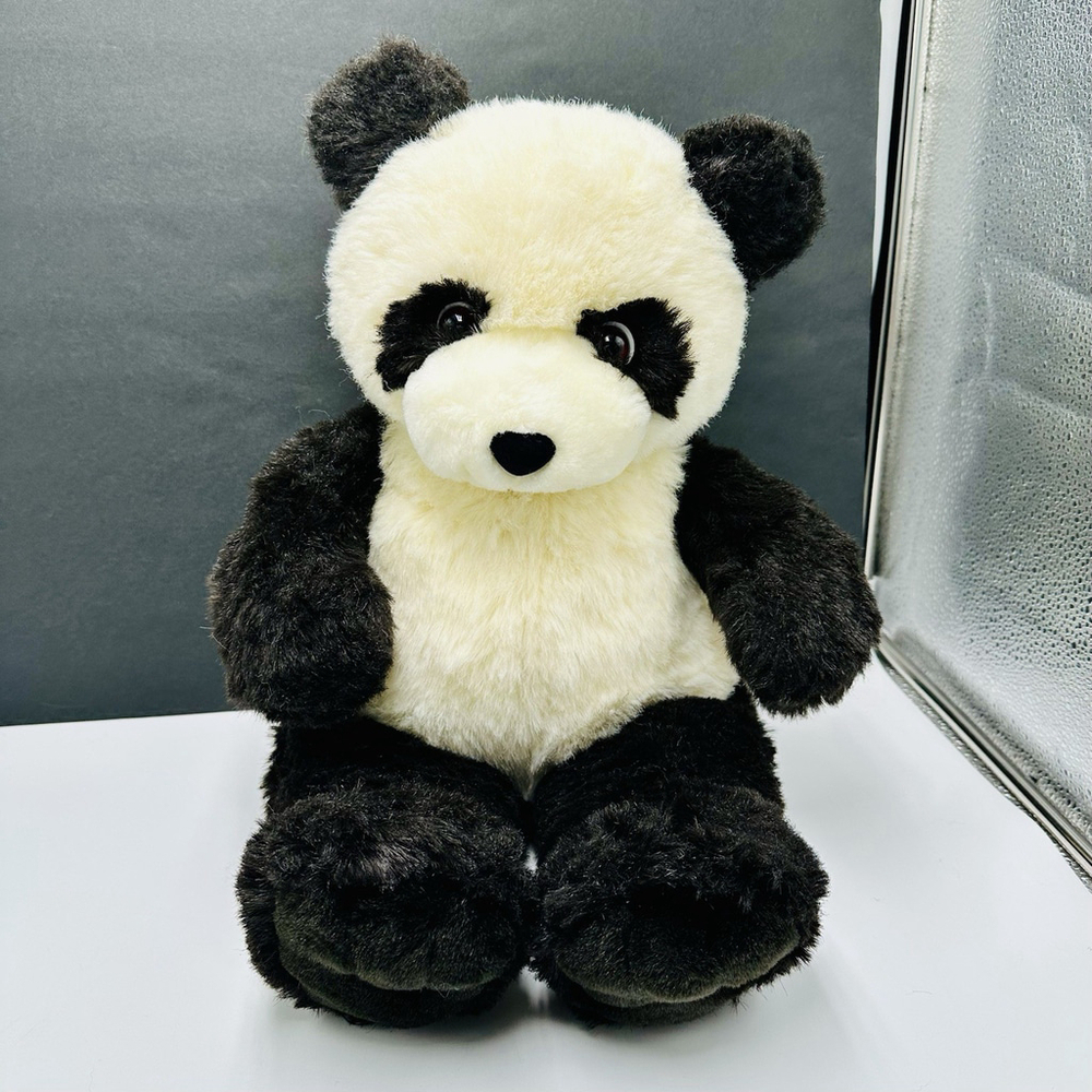 Vintage Gund Panda Bear 22” Large Plush Stuffed Animal Black White Toy